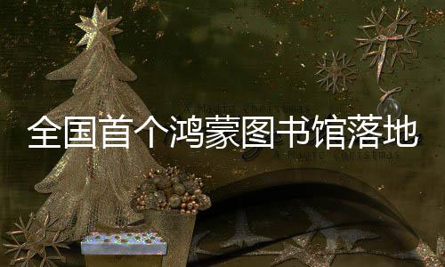 地罗图书全国鸿蒙湖馆落首个