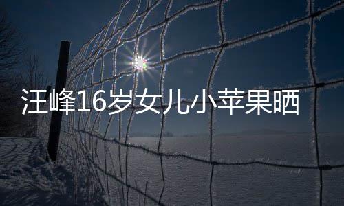 汪峰带裙大秀美背纤腰儿小苹果照 穿吊岁女晒近