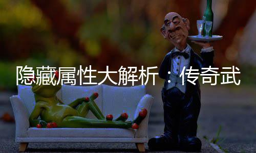 武器大解析选择隐藏指南传奇属性